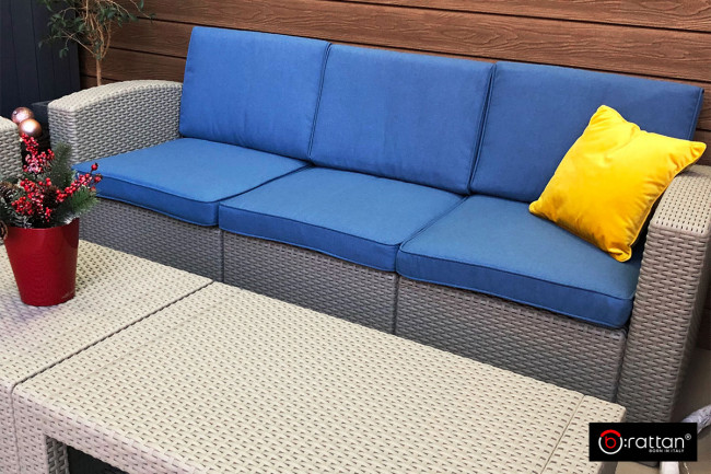 Комплект мебели Rattan Premium 5, СЕРЫЙ