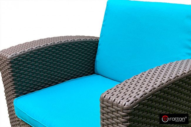 Комплект чехлов на подушки для мебели Rattan Premium, нео изумруд Комплект чехлов на подушки для мебели Rattan Premium, нео изумруд