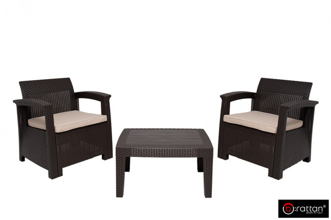 Комплект мебели Rattan Comfort 5, венге