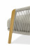 Avesta Комплект лаунж мебели серый, тик/алюминий/веревка Avesta Комплект лаунж мебели серый, тик/алюминий/веревка