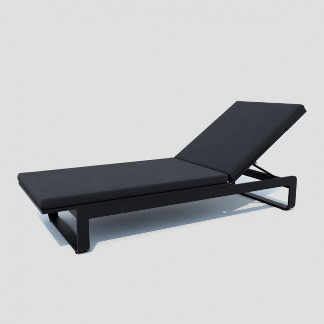 Шезлонг LETTO антрацит - каркас карбон Шезлонг LETTO антрацит - каркас карбон