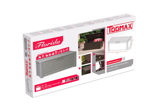 Сундук Toomax FLORIDA 550 л Коричневый Сундук Toomax FLORIDA 550 л Коричневый
