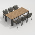 Стол обеденный TELLA  XL из тика 300x100