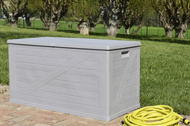Сундук Toomax WoodLine, 420 л Светло-серый