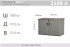 Ящик пластиковый WoodLook, 2100 л, серый Ящик пластиковый WoodLook, 2100 л, серый