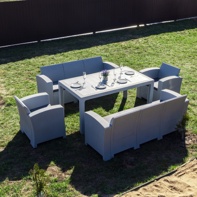 Обеденный комплект GRAND LANA LUX DINING XL светло-серый