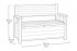 Сундук-скамья HUDSON STORAGE BENCH, коричневый Сундук-скамья HUDSON STORAGE BENCH, коричневый