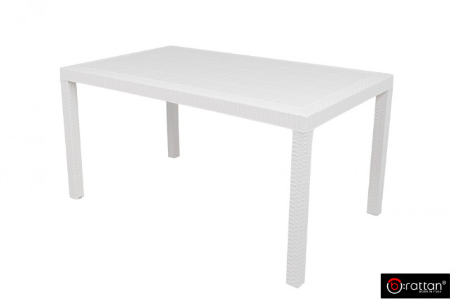 Стол B:rattan Houston 1500*900мм, белый Стол B:rattan Houston 1500*900мм, белый