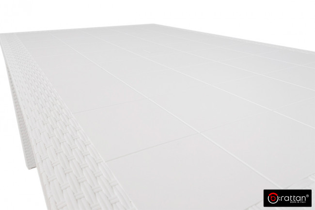 Стол B:rattan Houston 1500*900мм, белый Стол B:rattan Houston 1500*900мм, белый