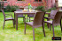Стол B:rattan Houston 1500*900мм, коричневый
