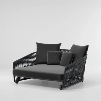 Кровать Нордик роуп flat графит