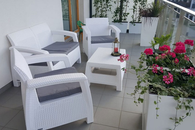 Комплект мебели Corfu Russia Love Seat (2х мест.диван), белый