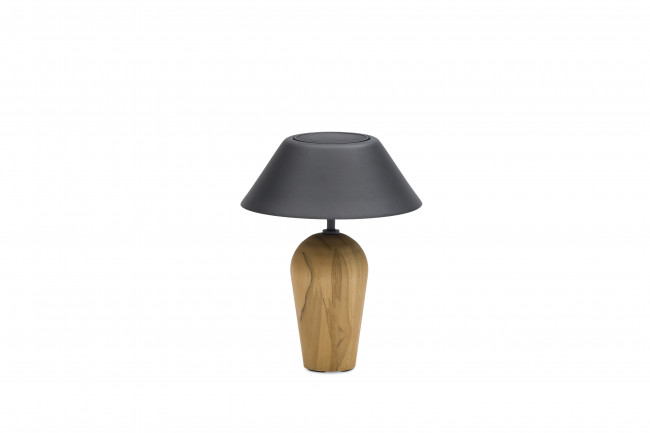 Kiruna (Bottle Teak S Cap) Светильник антрацит, алюминий/тик