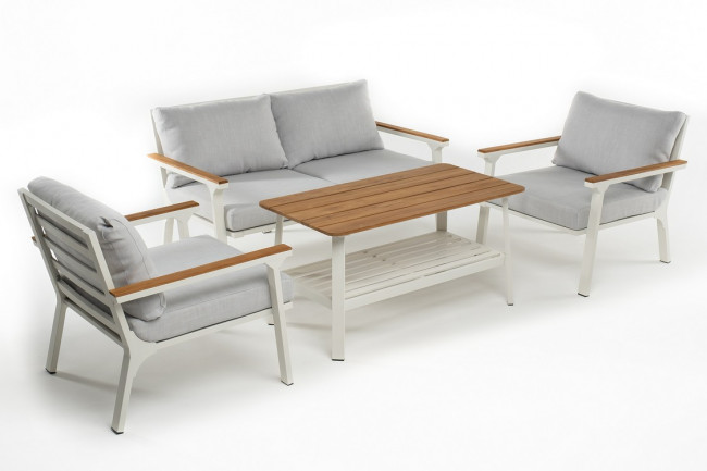 Кресло из алюминия CONCORDE белое  Joygarden