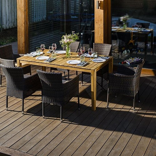 Обеденный комплект AURA 170 см на 6 персон с креслами  Joygarden