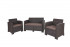Комплект из 2-х пластиковых кресел b:rattan Arizona, венге, с подушками