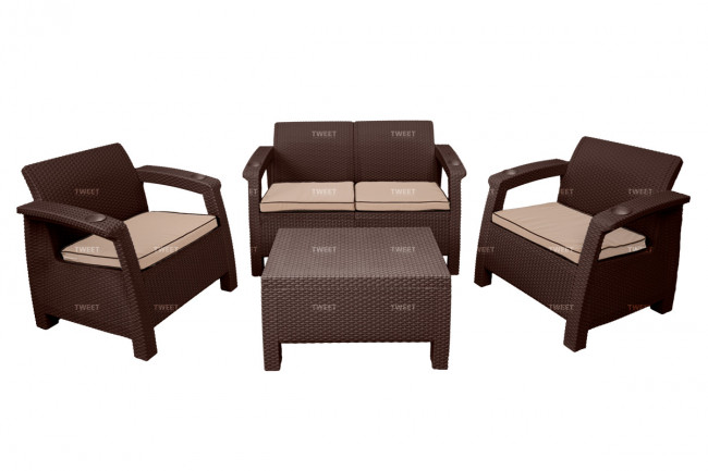 Комплект уличной мебели TWEET Terrace Set, венге