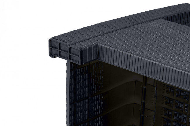 Диван трехместный b:rattan Arizona, антрацит (3-х местная подушка) Диван трехместный b:rattan Arizona, антрацит (3-х местная подушка)