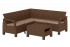 Комплект мебели Corfu Relax Set, коричневый