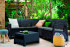 Комплект мебели Corfu Relax Set, серый