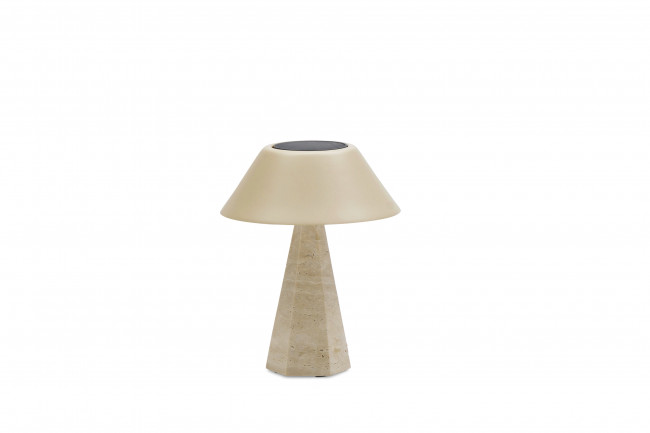 Kiruna (Hexa S Cap) Светильник бежевый, алюминий/натуральный камень
