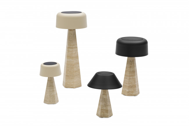 Kiruna (Hexa S Cap) Светильник антрацит, алюминий/натуральный камень