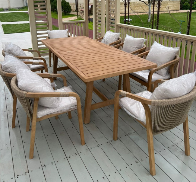 Обеденная группа из акации RIMINI L  Joygarden