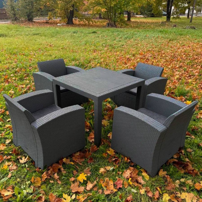 Комплект LANA LUX MINI DINING L графит