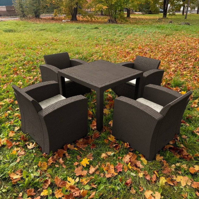 Комплект LANA LUX MINI DINING L коричневый