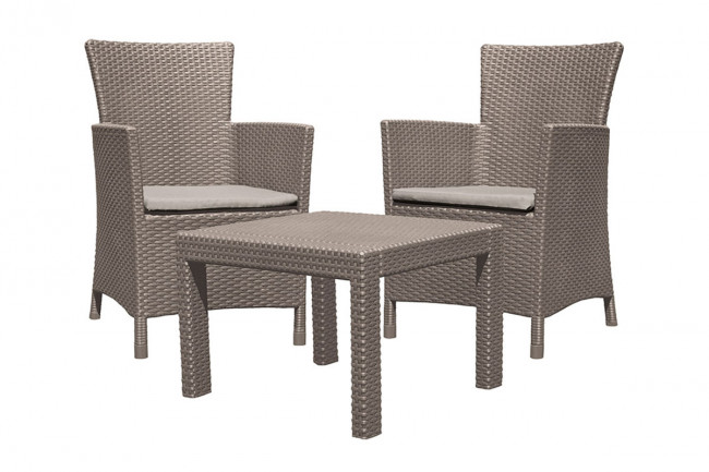 Комплект мебели Rosario Balcony Set, капучино Комплект мебели Rosario Balcony Set, капучино