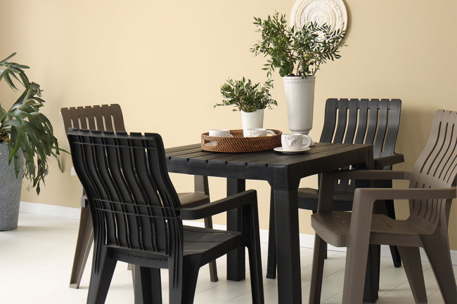 Комплект мебели b:rattan Boston Set, антрацит