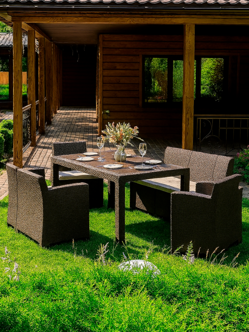 Комплект мебели GRAND LANA DINING L коричневый